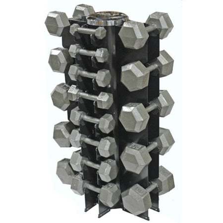 Troy USA Sports Iron Hex Dumbbell Set VERTPAC-IHD50G