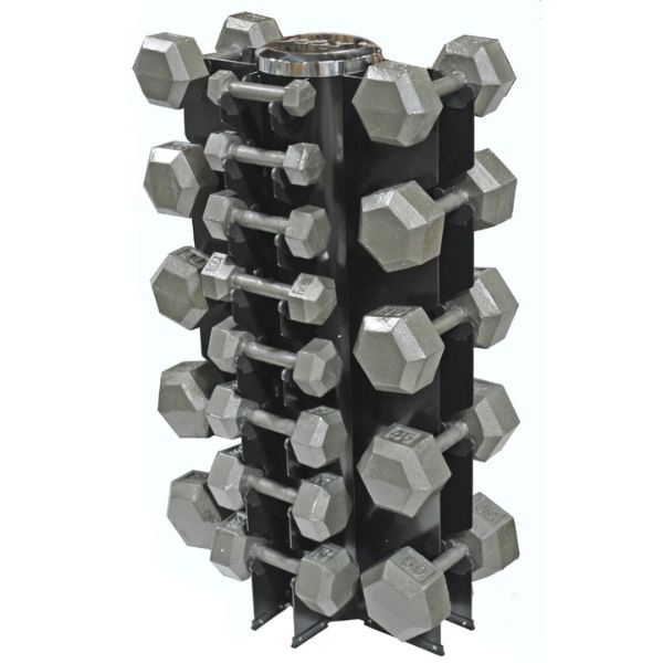 Troy USA Sports Iron Hex Dumbbell Set VERTPAC-IHD50G