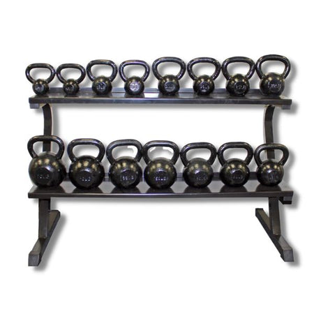Troy VTX 2 Tier Horizontal Rack With Kettlebells