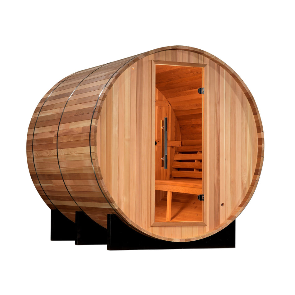 Golden Designs Uppsala 4 Person Barrel Traditional Steam Sauna