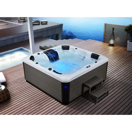 Victoria 6-Person Cloud Gray Hot Tub