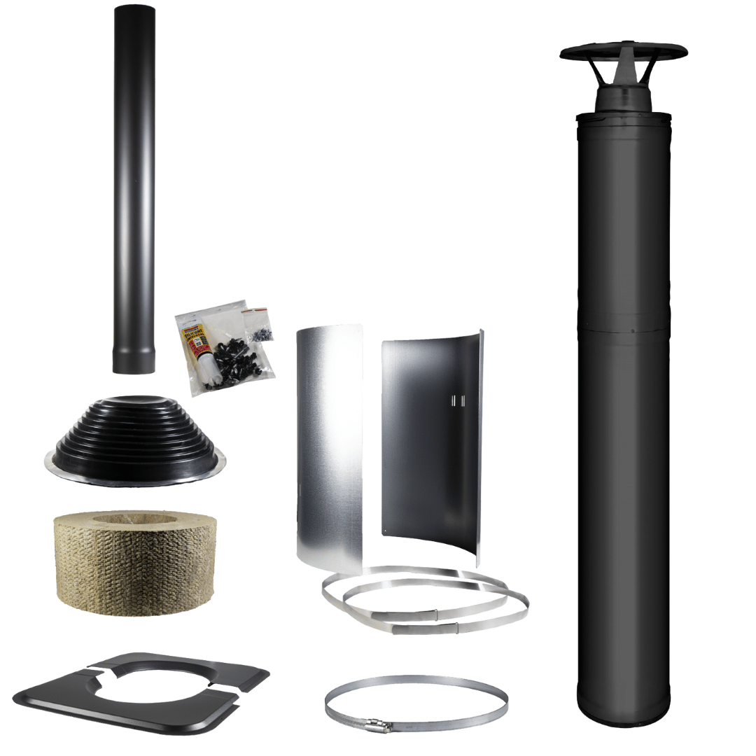 Harvia Sauna Stove Chimney Kit-Black