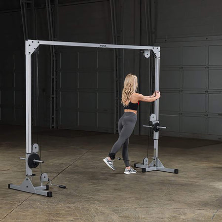 body solid cable crossover machine pcco90x glute kickback