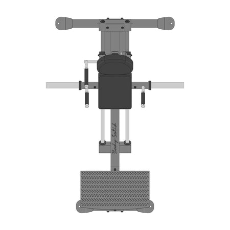 body solid compact leg press gclp100 technical drawing