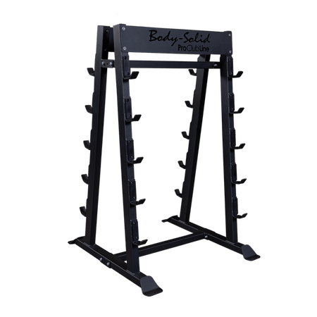 Body Solid Fixed Barbell, Fixed Curl Bar Rack - SBBR100
