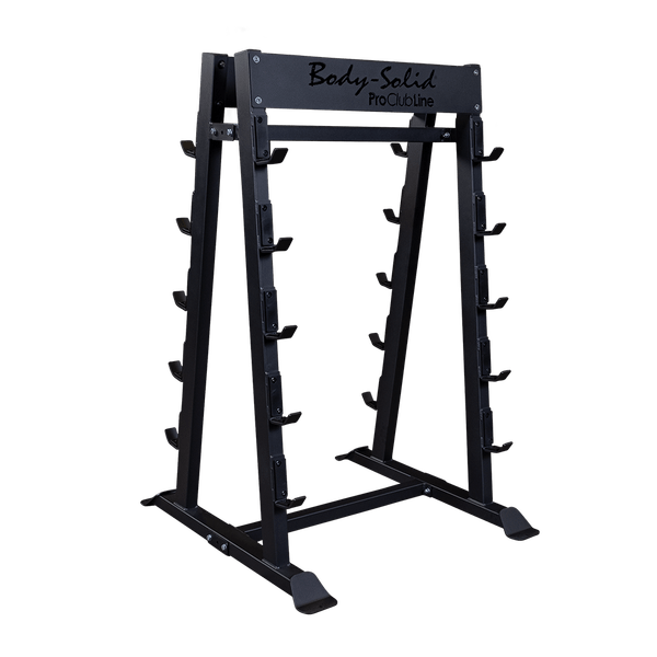 Body Solid Fixed Barbell, Fixed Curl Bar Rack - SBBR100