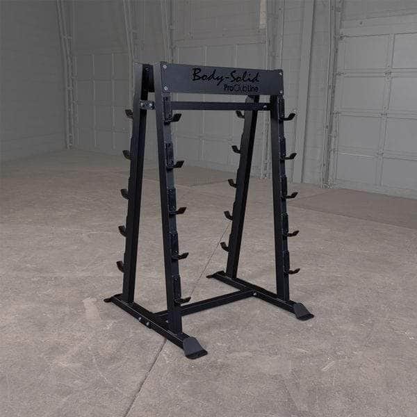 Body Solid Fixed Barbell, Fixed Curl Bar Rack - SBBR100