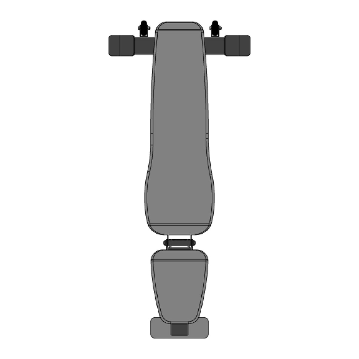body solid flat incline bench pfi150 top view dimensions