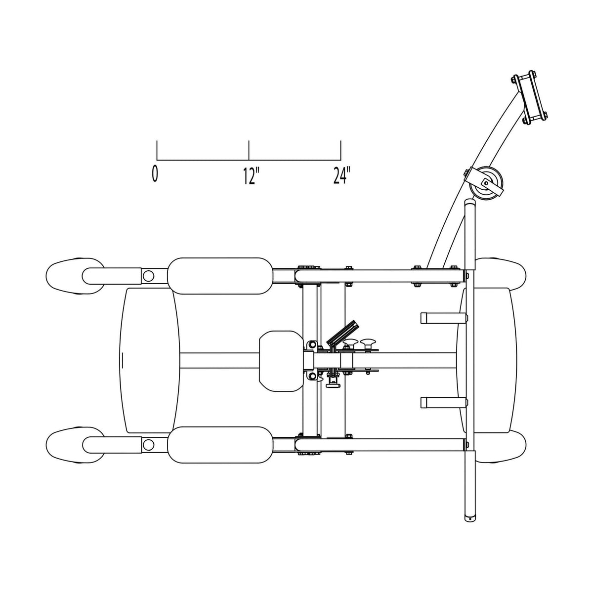 body solid fusion fcdwa top view dimensions