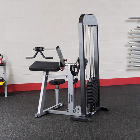 body solid gcbt stk biceps and triceps machine side view