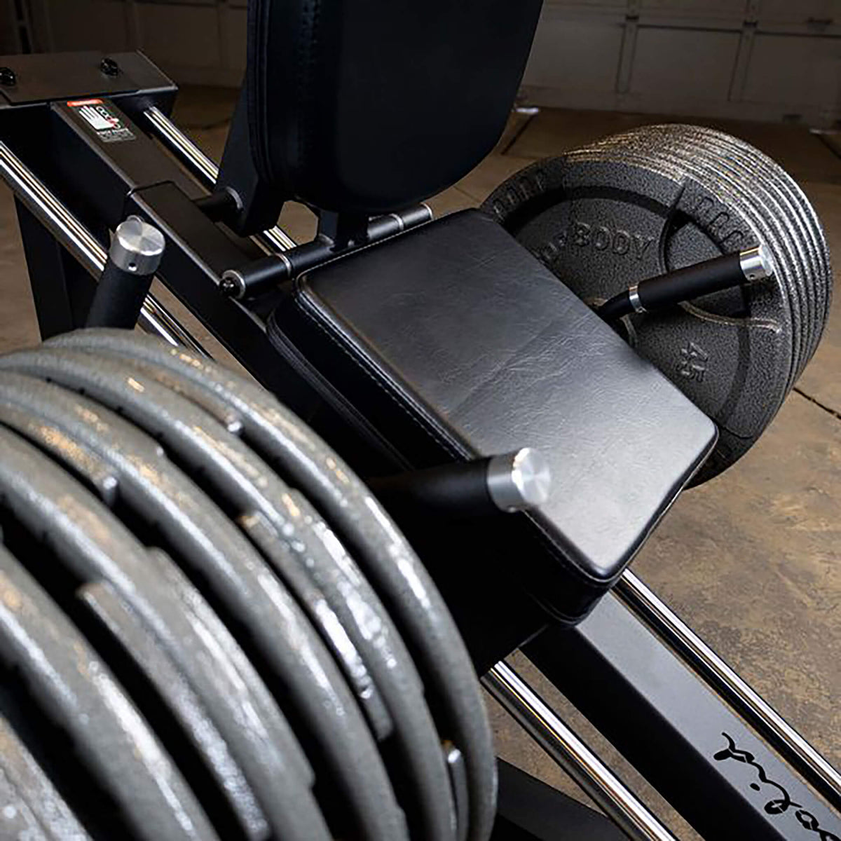 body solid gclp100 compact leg press seat slide
