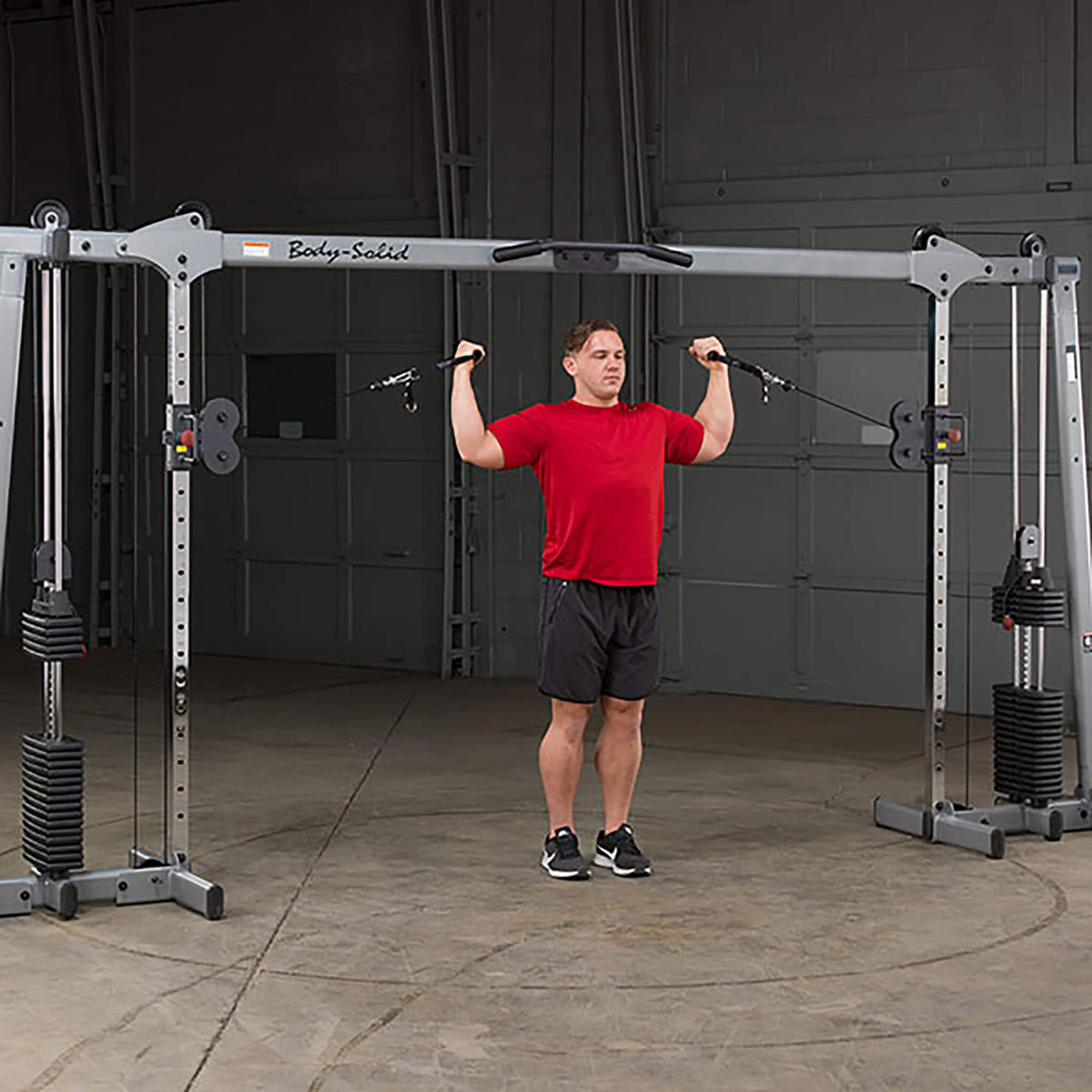 body solid gdcc250 cable crossover biceps curl