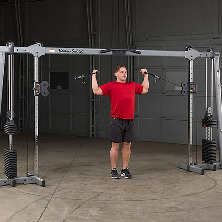 body solid gdcc250 cable crossover biceps curl