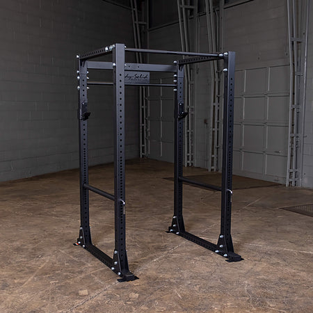 body solid gpr400 commercial power rack corner view