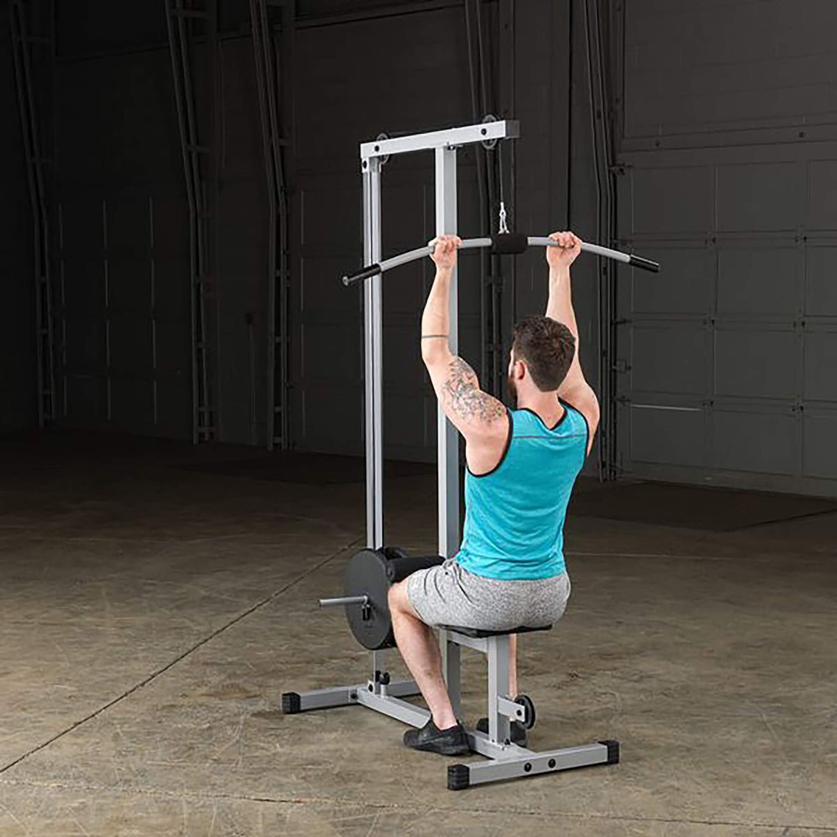 body solid lat machine plm180x underhand pulldown