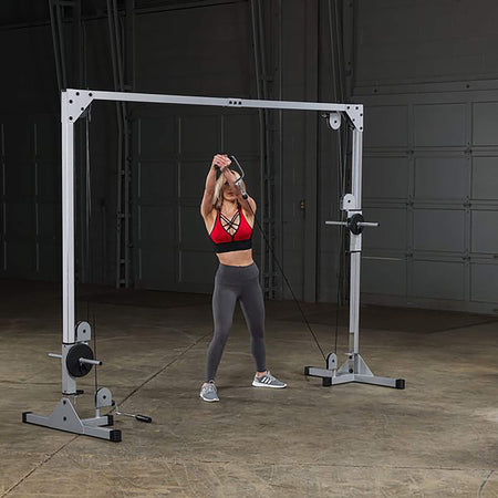body solid pcco90x cable crossover machine reverse wood chop