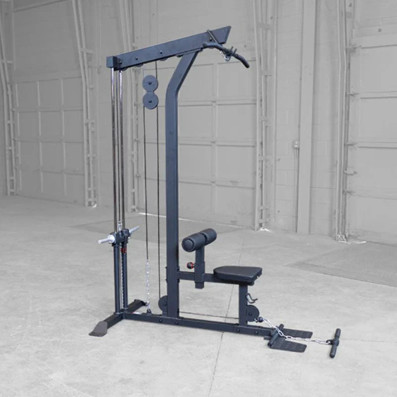 body-solid plate loaded lat pulldown glm85b