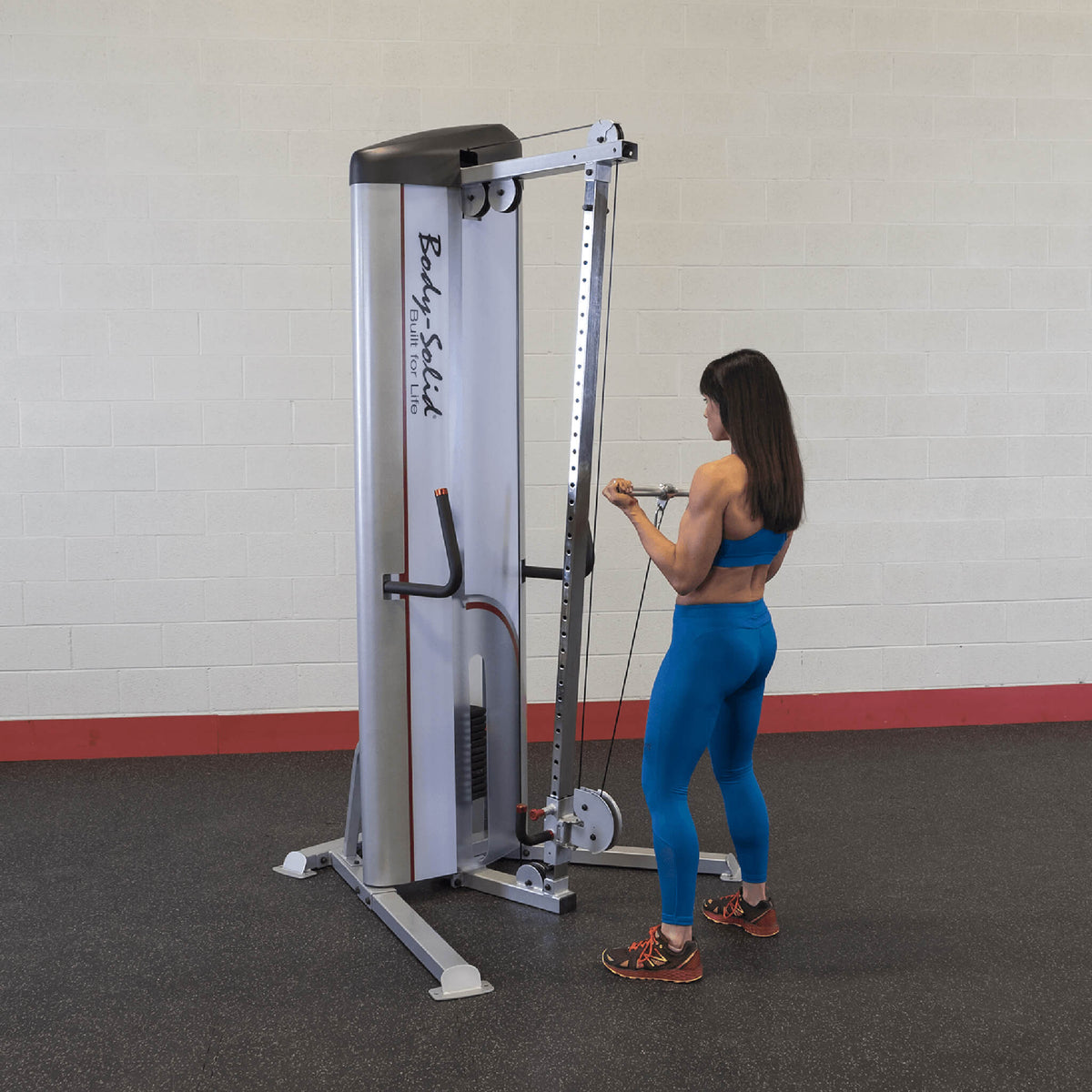 body solid pro clubline cable column bicep curl