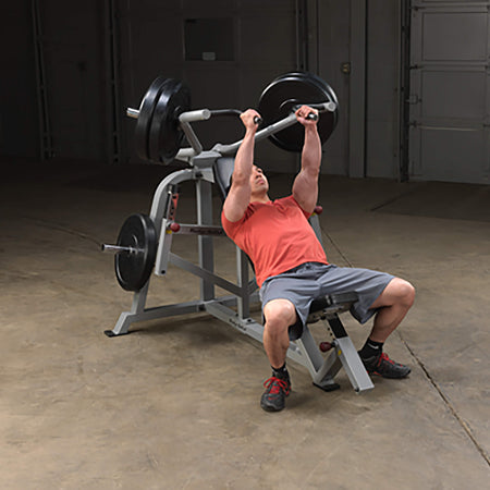 body solid pro clubline lvip bench press workout high