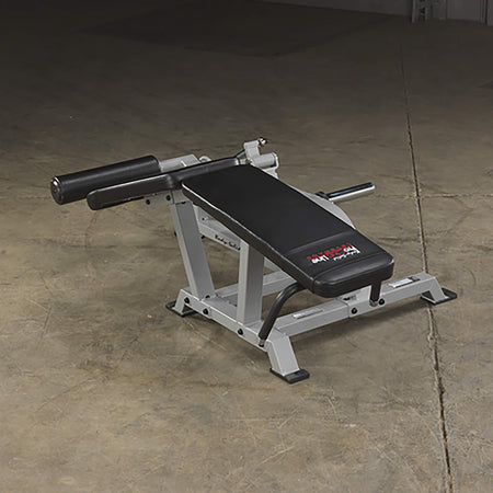 body solid pro clubline lvlc leverage leg curl top view