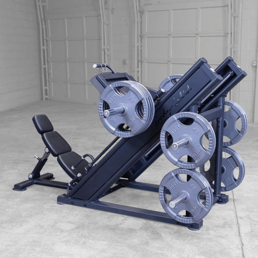 body solid pro clubline sglp500 leg press empty