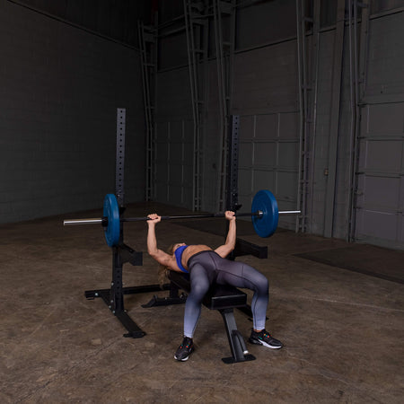 body solid pro clubline spr250 commercial squat stand chest press