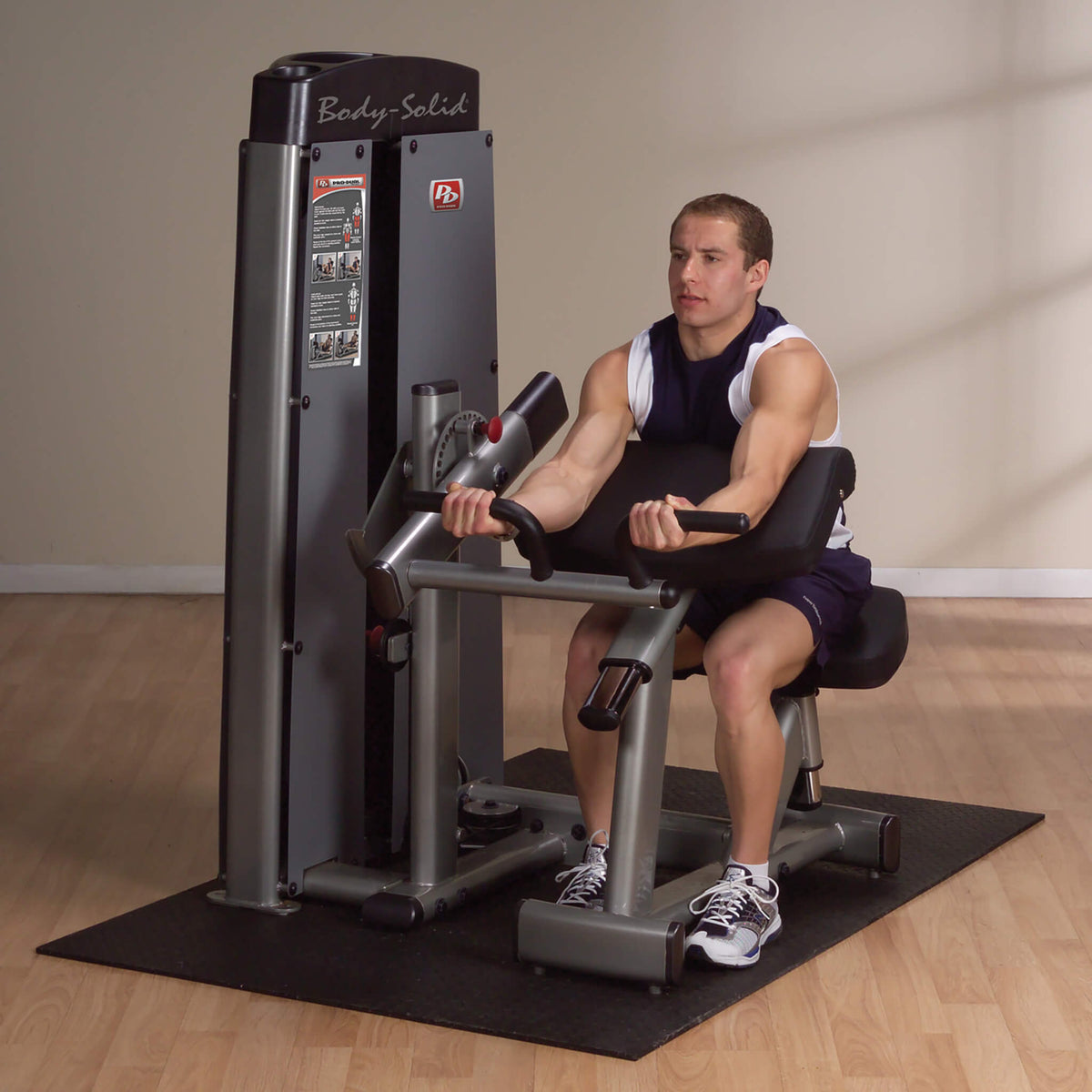 body solid pro dual bicep and tricep machine dbtc sf bicep curls