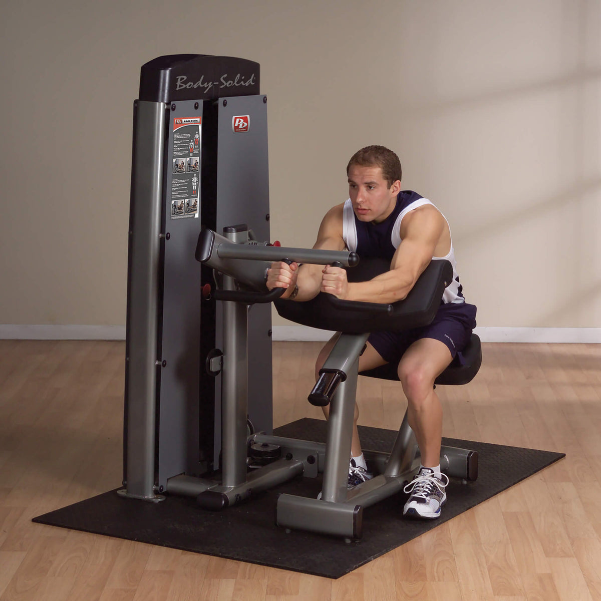 body solid pro dual dbtc sf bicep and tricep machine tricep extensions