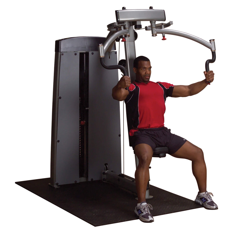 body solid pro dual dpec sf pec and rear delt machine front view