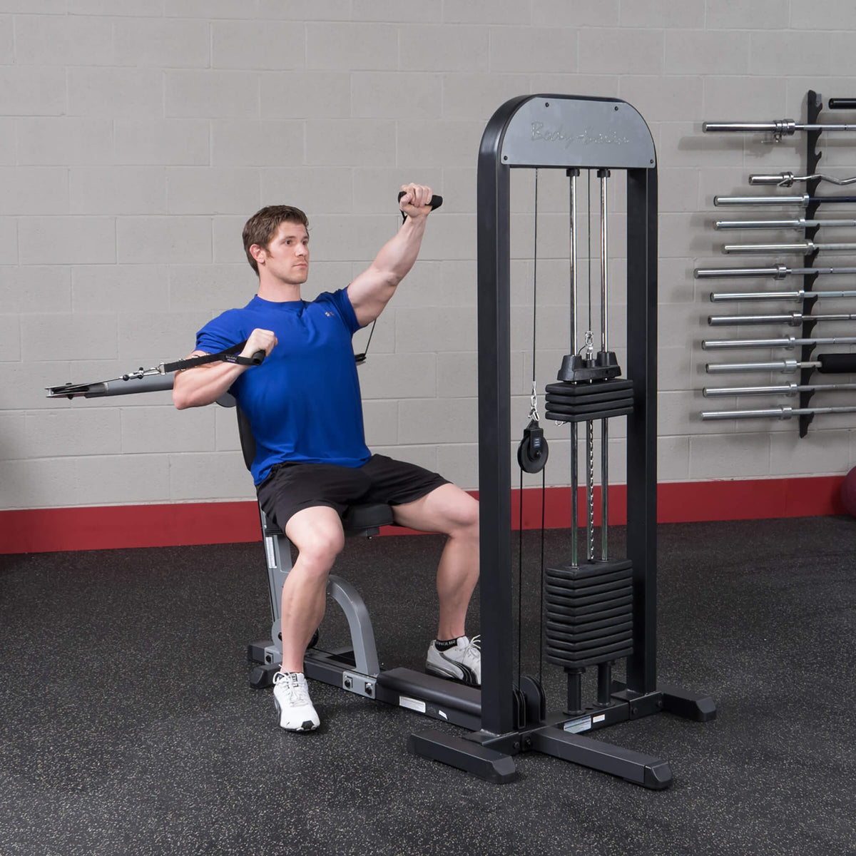 body solid pro select gmfp stk multi functional press alternate pec fly