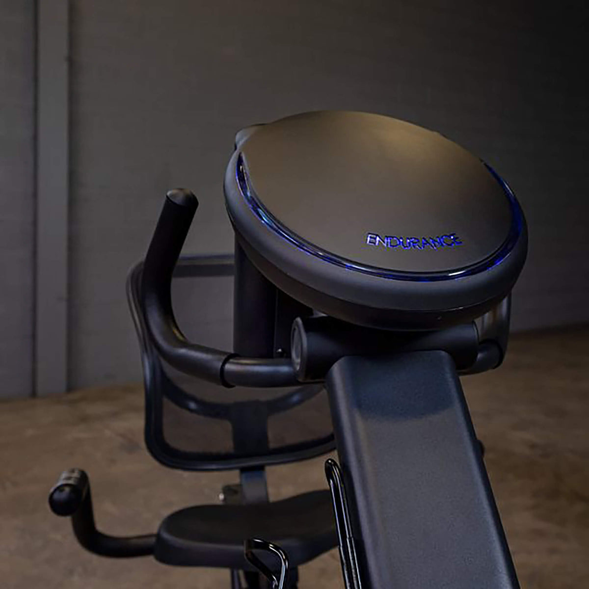 body solid recumbent bike b4rb front view close up