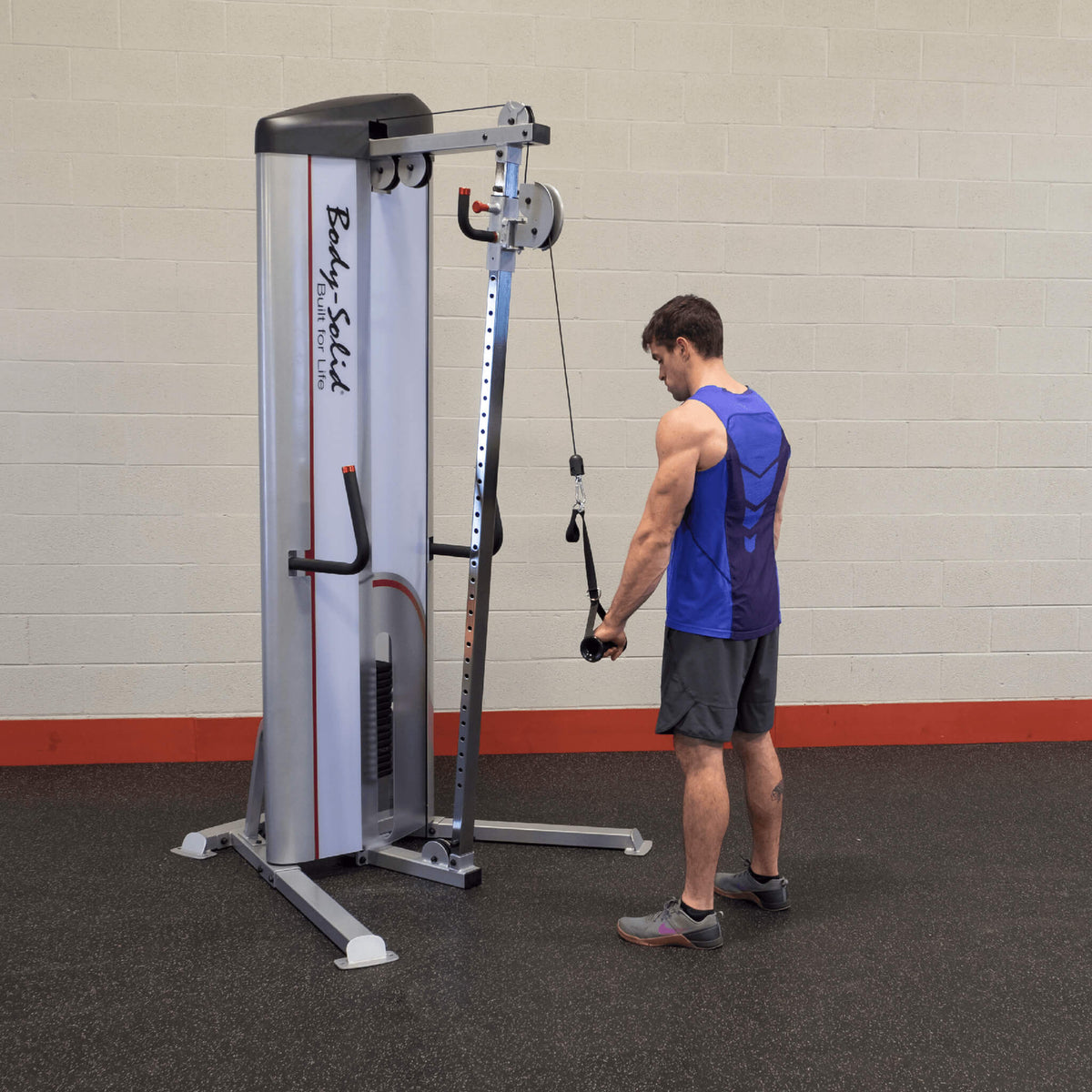 body solid s2cc pro clubline cable column tri press down