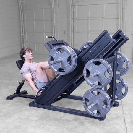 body solid sglp500 pro clubline commercial leg press male user