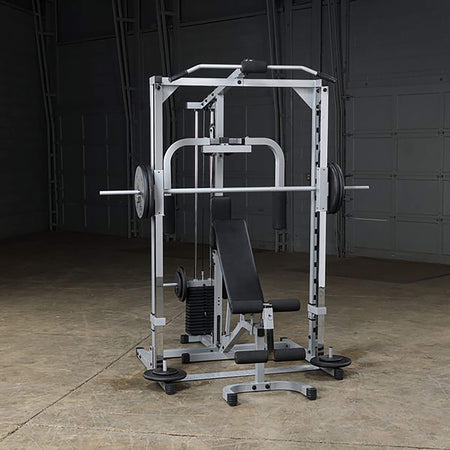 body solid smith machine gym psm1442xs with standard weight plates