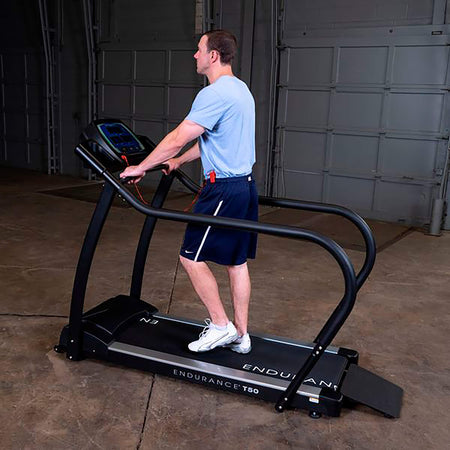 body solid t50 endurance side view exercise with model