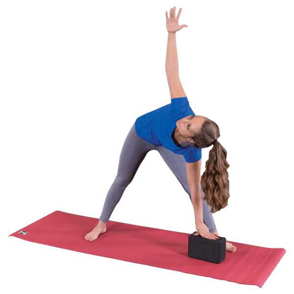 body-solid yoga block triangle pose