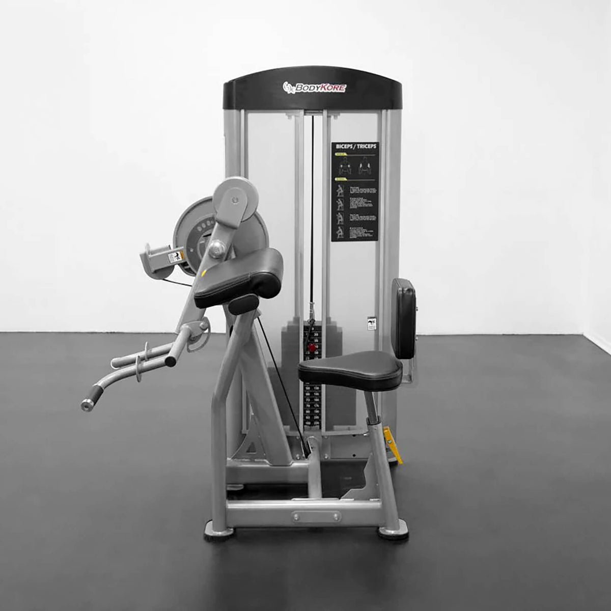 bodykore gr634 bicep tricep machine front view