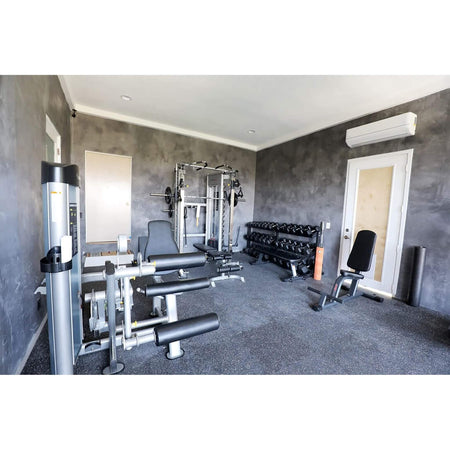 bodykore gr639 isolation series leg curl machine on a home gym front view