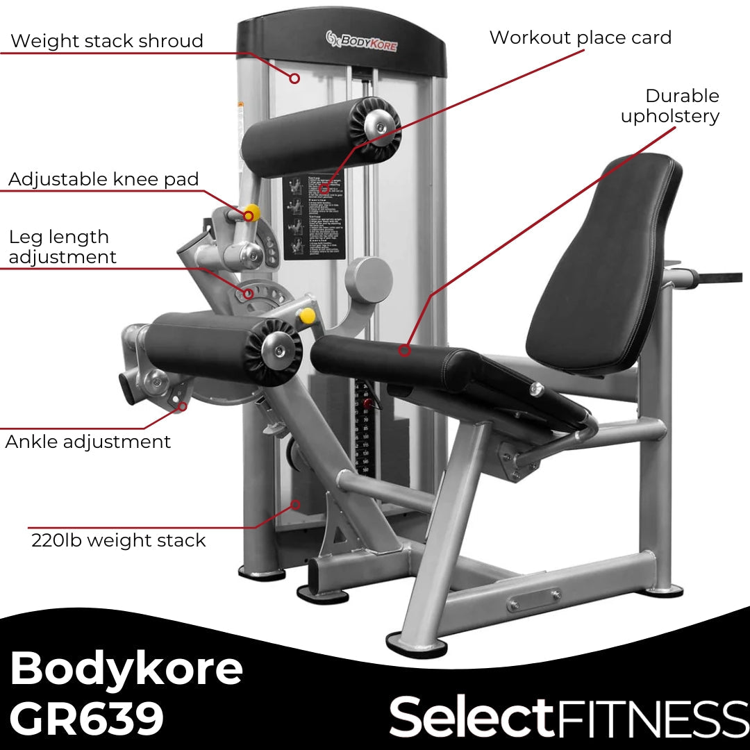 bodykore gr639 leg curl-extension combo highlights