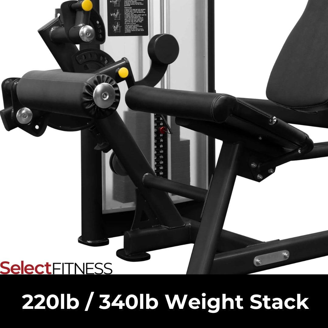 bodykore gr639 selectorized leg extension curl stack