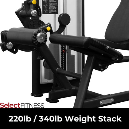 bodykore gr639 selectorized leg extension curl stack