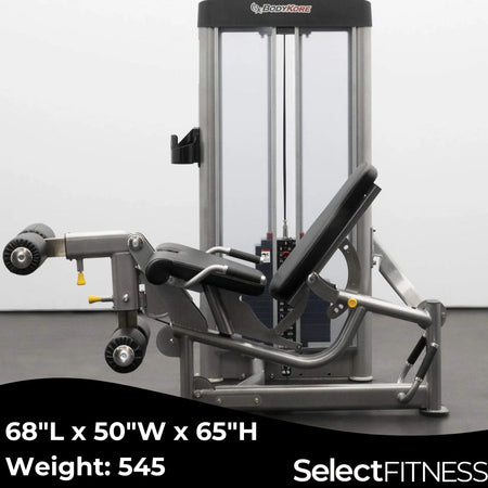 bodykore gr643 prone leg curl extension dimensions