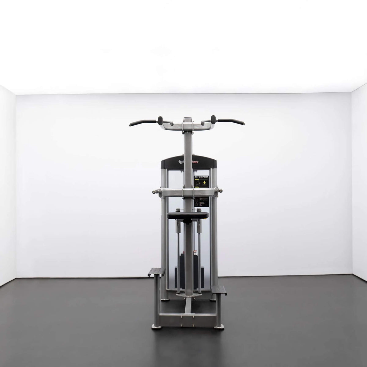 bodykore isolation series chin dip assist gr636 silver front view