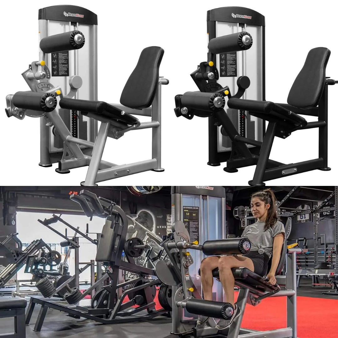 bodykore leg extension curl machine multi view