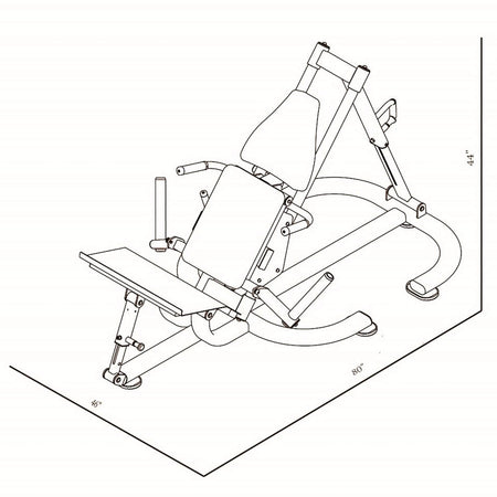 cf8131 glute press dimension