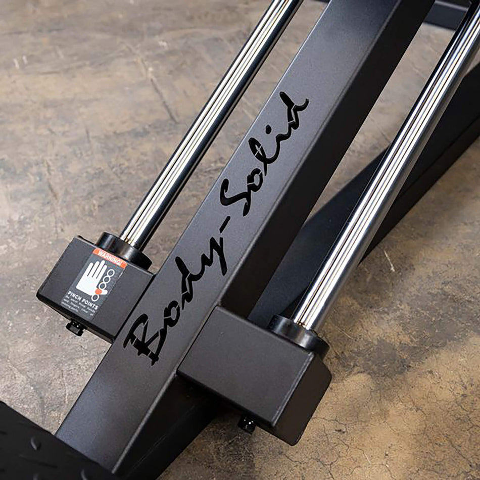 compact leg press machine heavy gauge steel construction