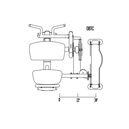 dbtc sf bicep and tricep machine dimensions