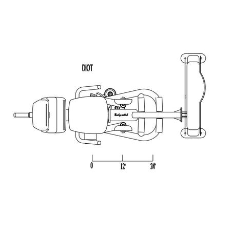 diot sf inner and outer thigh machine dimension
