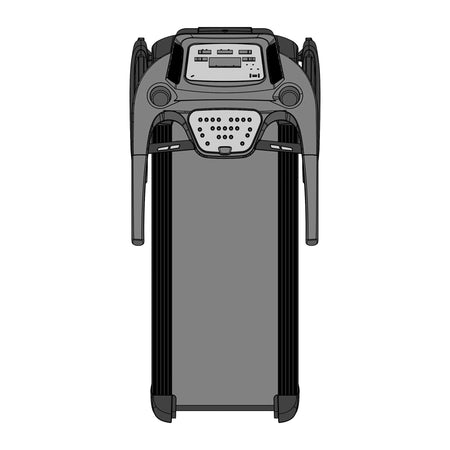 endurance folding treadmill t25 top view