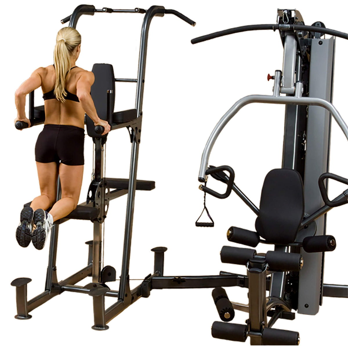 fcdwa weight assisted dip pull up station front view dip